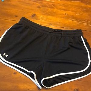 Black UA shorts